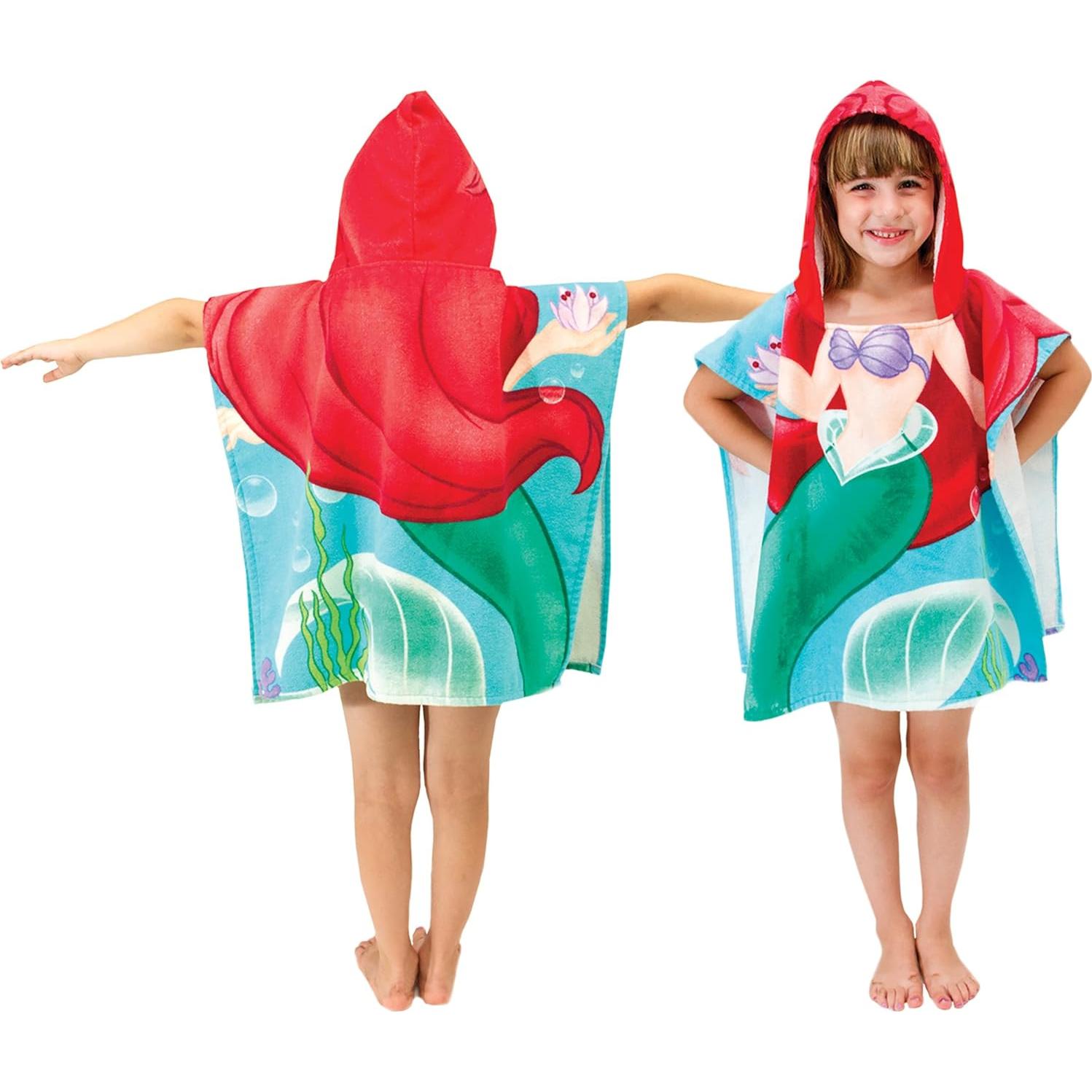 Toalla con Capucha Disney La Sirenita Ariel 100% Algodón