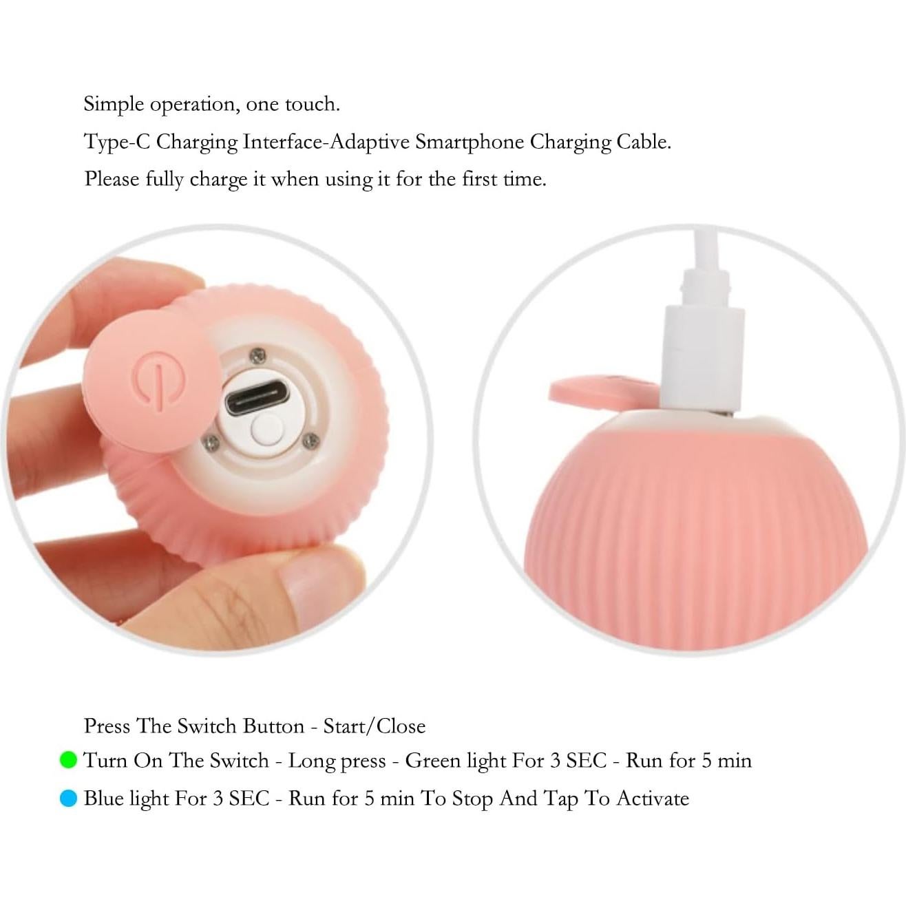 Bola Interactiva para Gatos Found Notice - Recargable y Segura