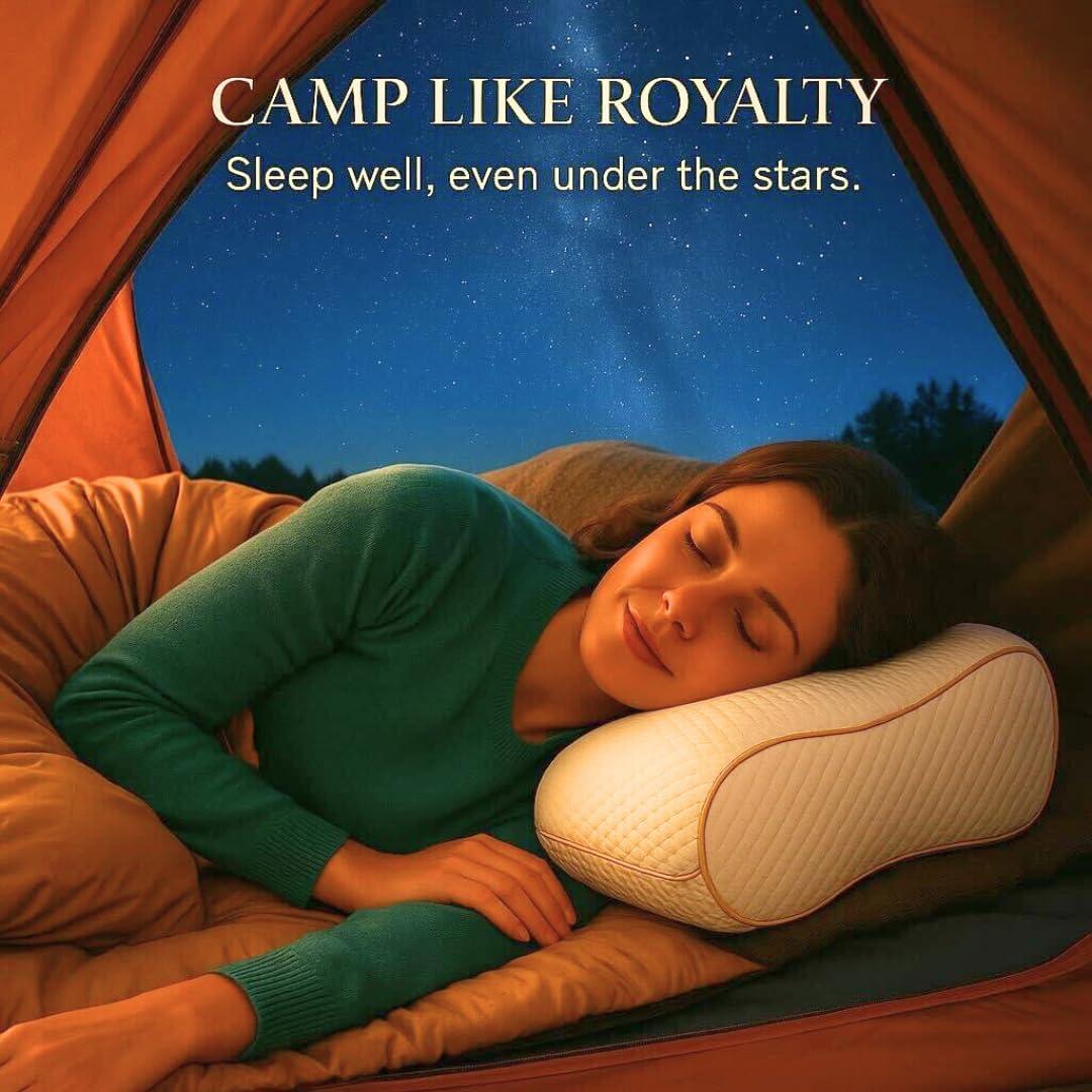 Almohada de Viaje Royal Therapy Espuma Viscoelástica Ajustable 45x30 cm