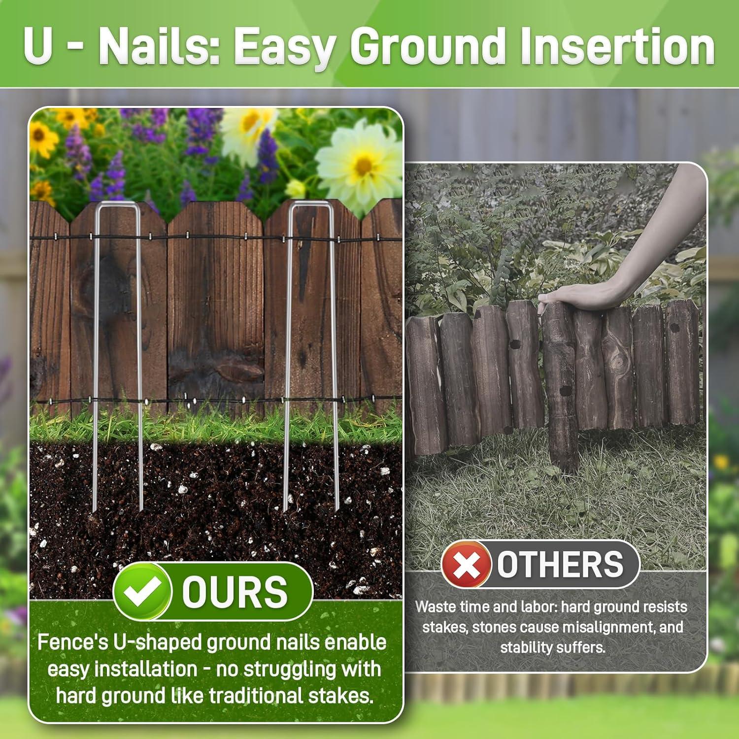 Borde de Jardín de Madera Mulctun 5.9 cm x 120 cm (2 Paquetes)