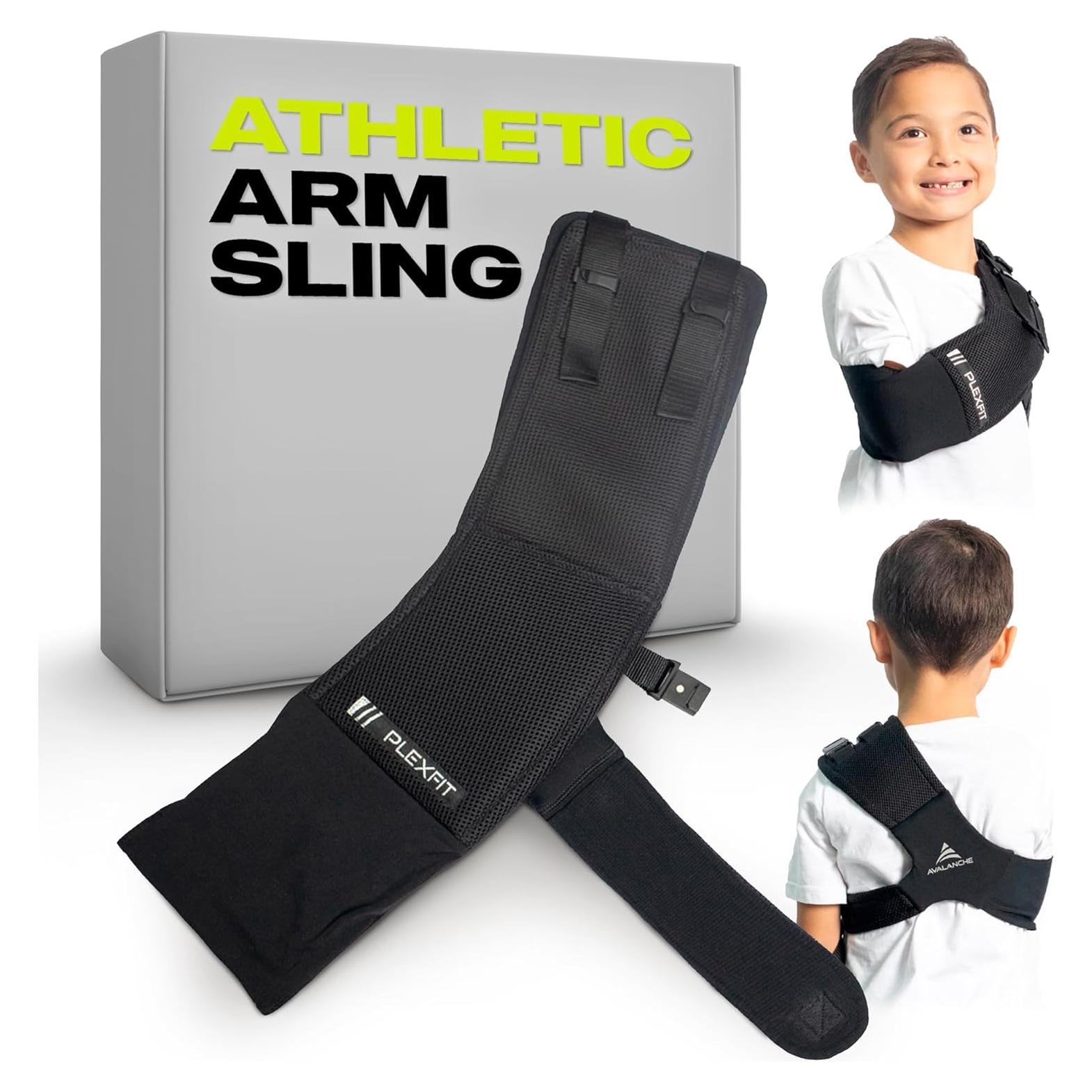 Funda para brazo infantil PLEXFIT - Soporte hombro y codo Negro