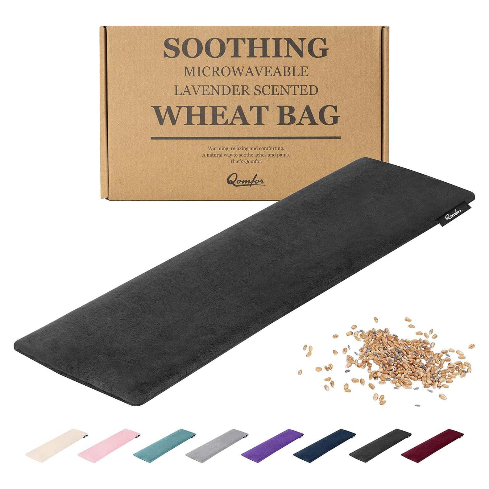 Almohadilla Térmica Qomfor de Microondas 45.7x11.9cm Negra