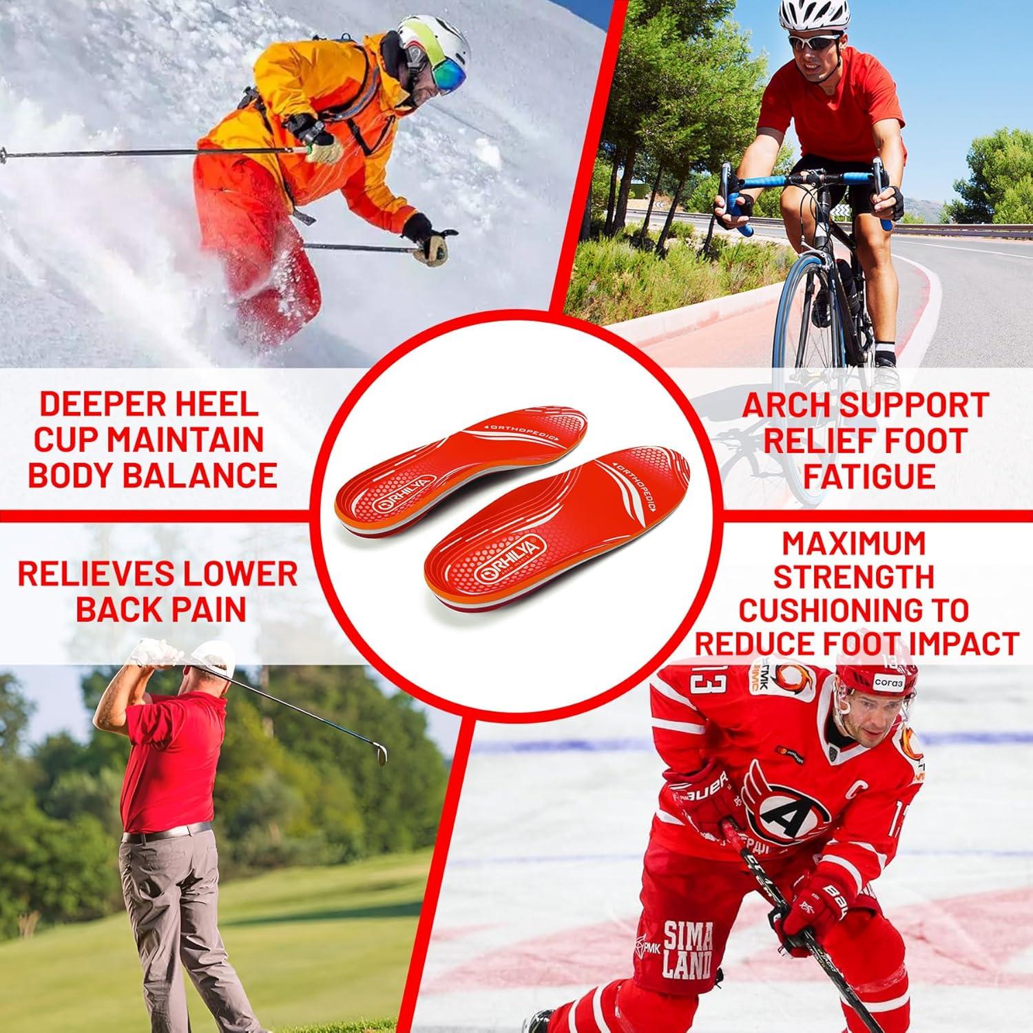 Plantillas Ortopédicas ORHILYA para Alivio de Fascitis Plantar 240mm