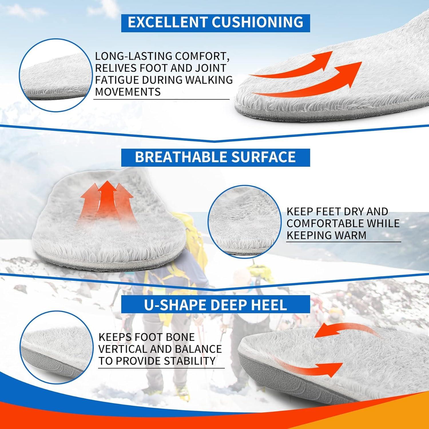 Plantillas de Lana Cálidas ORHILYA para Alivio de Dolor 305mm