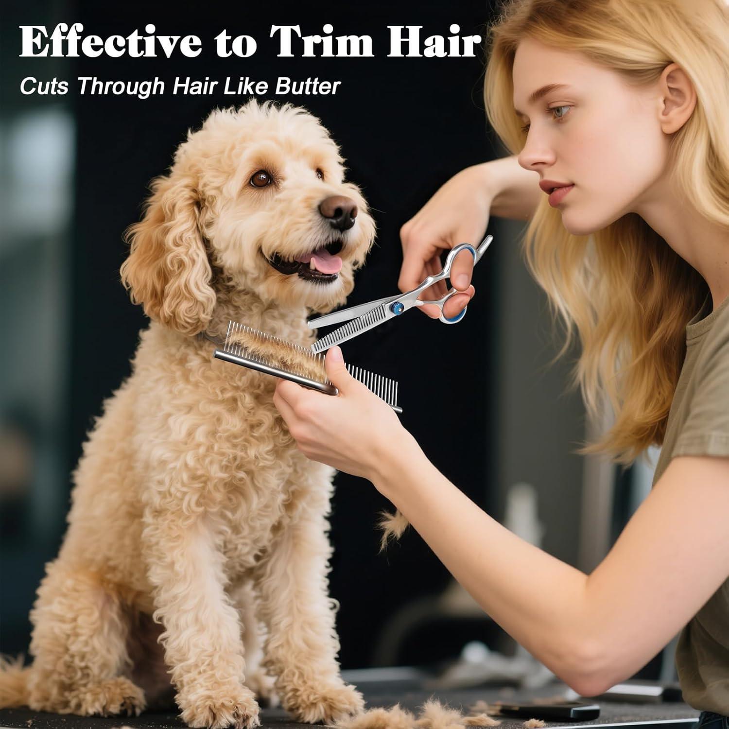 Kit Tijeras de Aseo para Perros Saccison 4 en 1 Acero Inoxidable