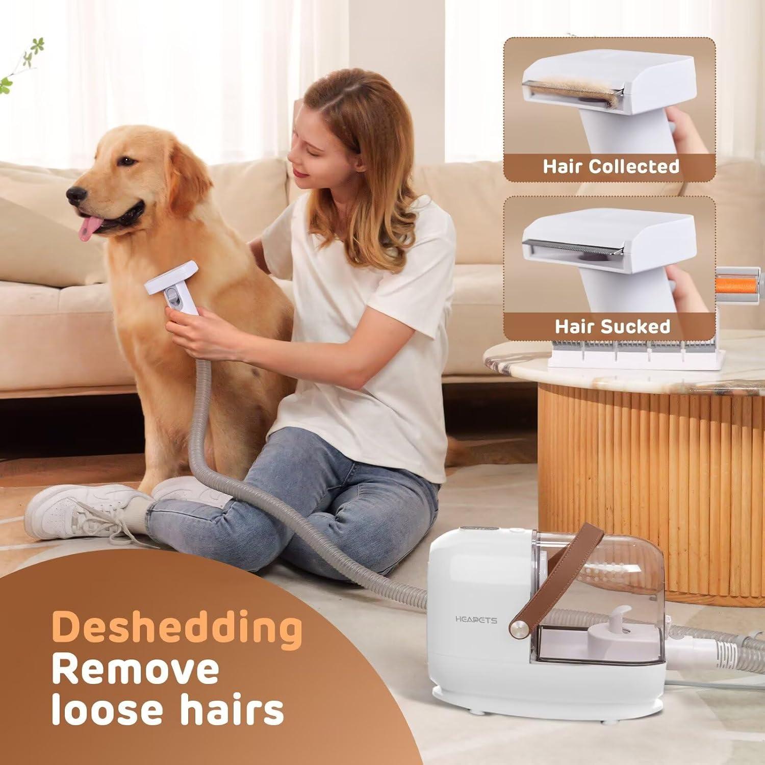 Kit de Aspiradora HEAPETS para Acicalamiento de Perros 3L