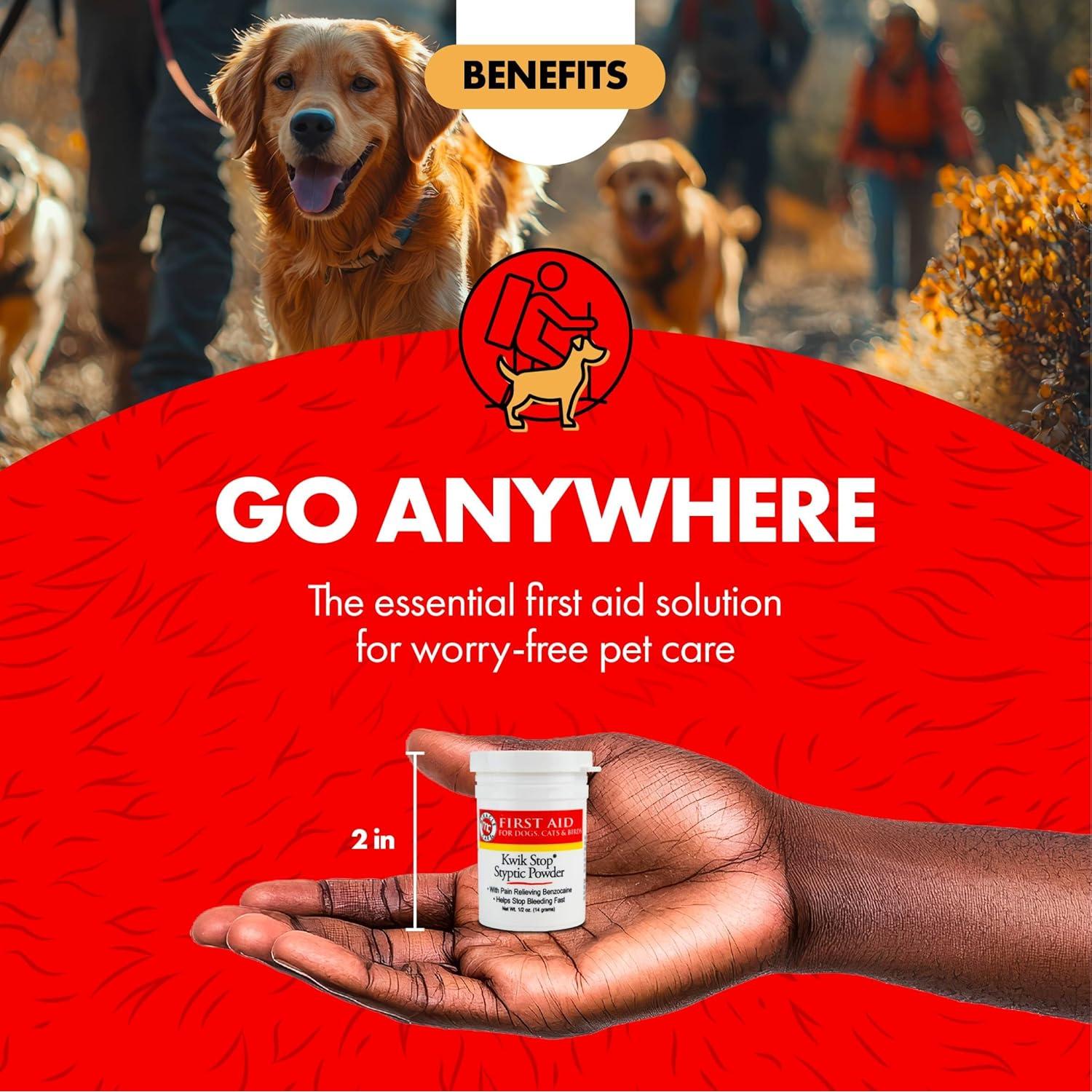 Polvo Estíptico Kwik Stop Miracle Care 14.17g para Mascotas