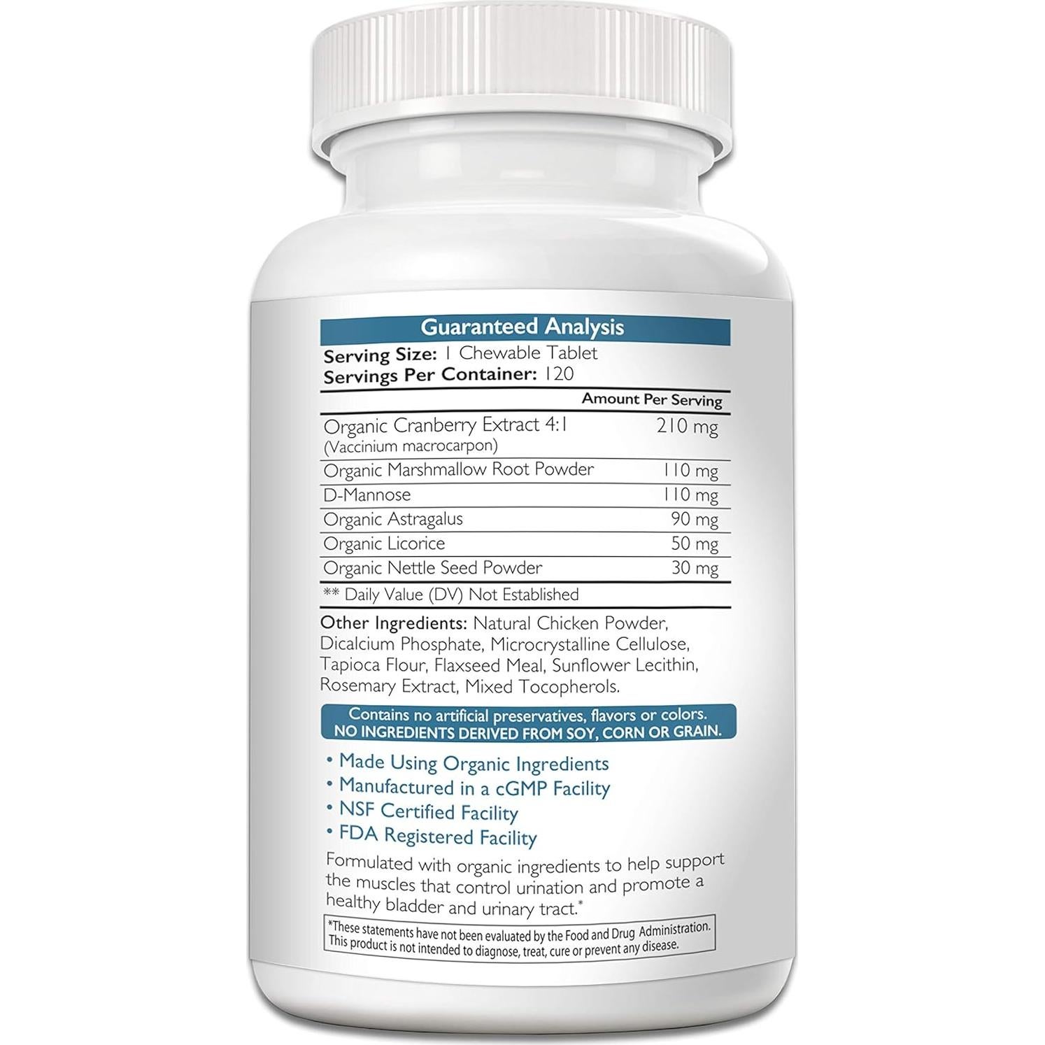 Suplemento para Incontinencia en Perros Nutrition Strength 120 Tabletas