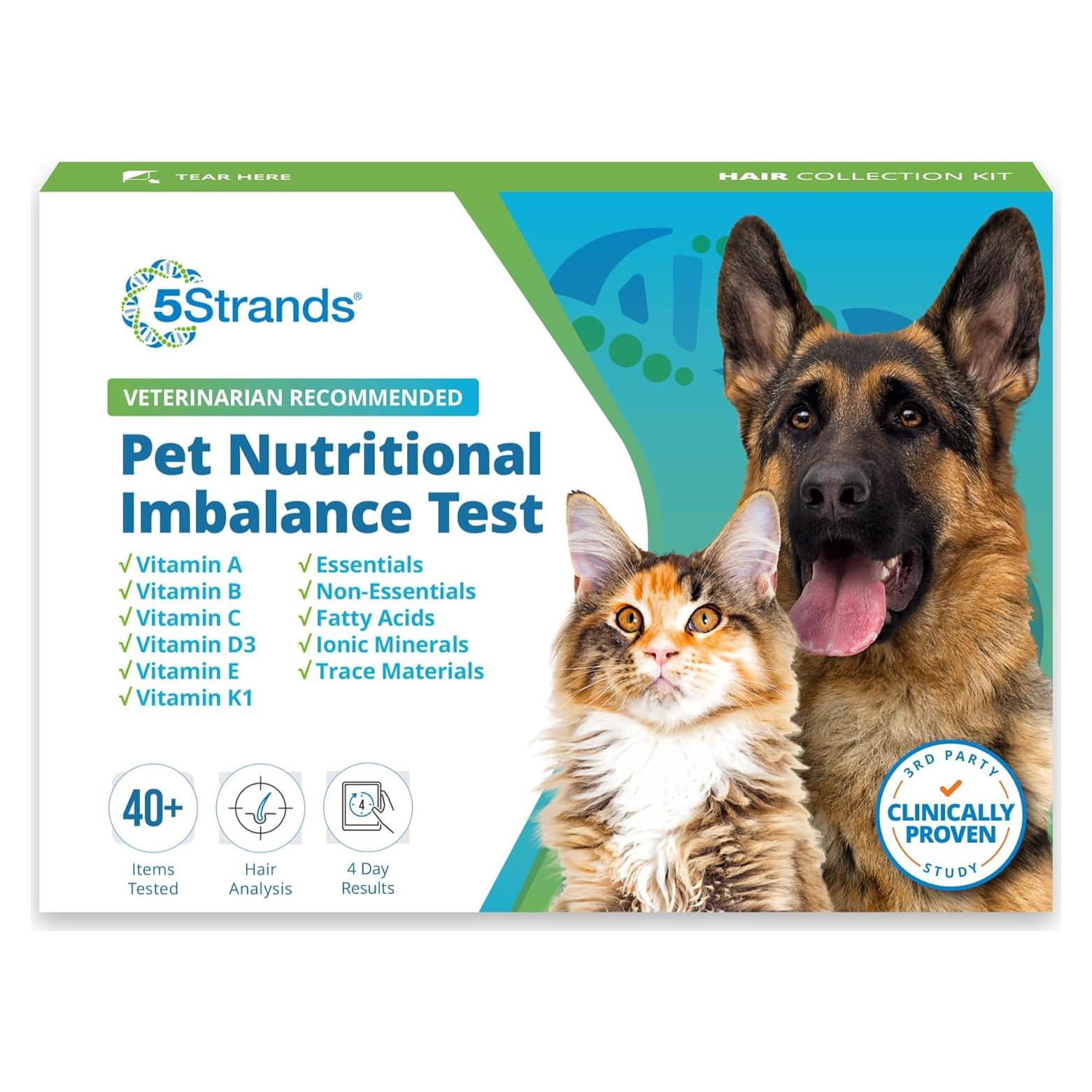 Prueba de Deficiencia Nutricional para Mascotas 5Strands - Resultados en 7 Días