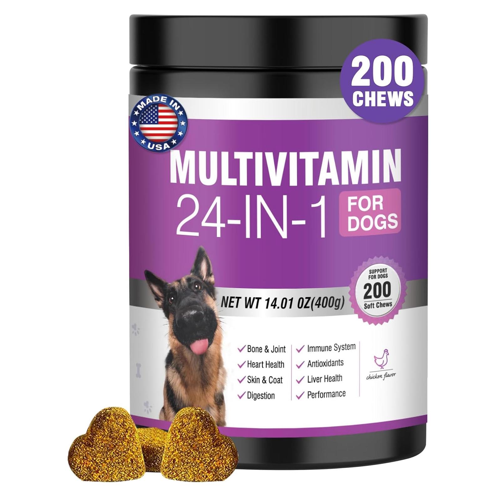 Multivitamínico Masticable para Perros TTLXBL 200 Ct Pollo
