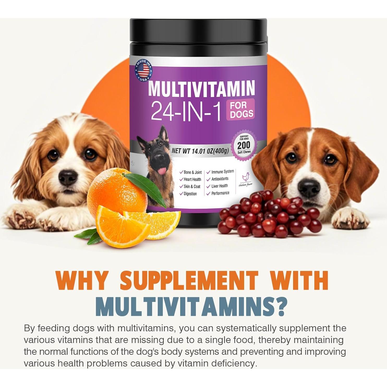 Multivitamínico Masticable para Perros TTLXBL 200 Ct Pollo