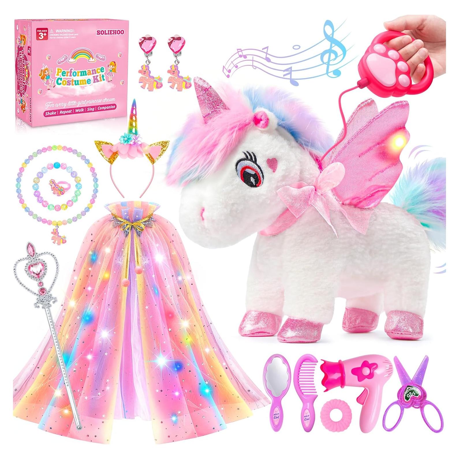 Unicornio Interactivo Eléctrico SOLIEHOO con Capa Iluminada