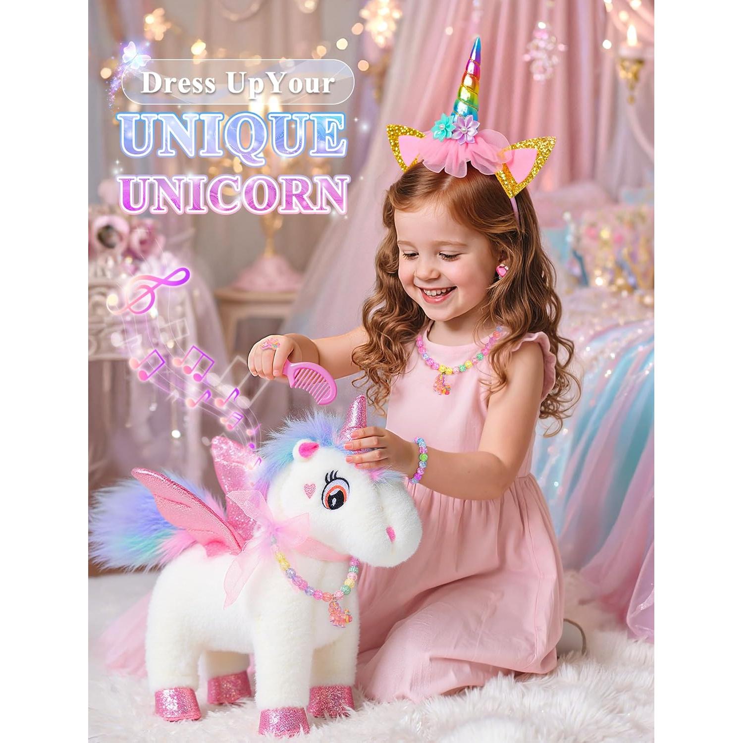 Unicornio Interactivo Eléctrico SOLIEHOO con Capa Iluminada