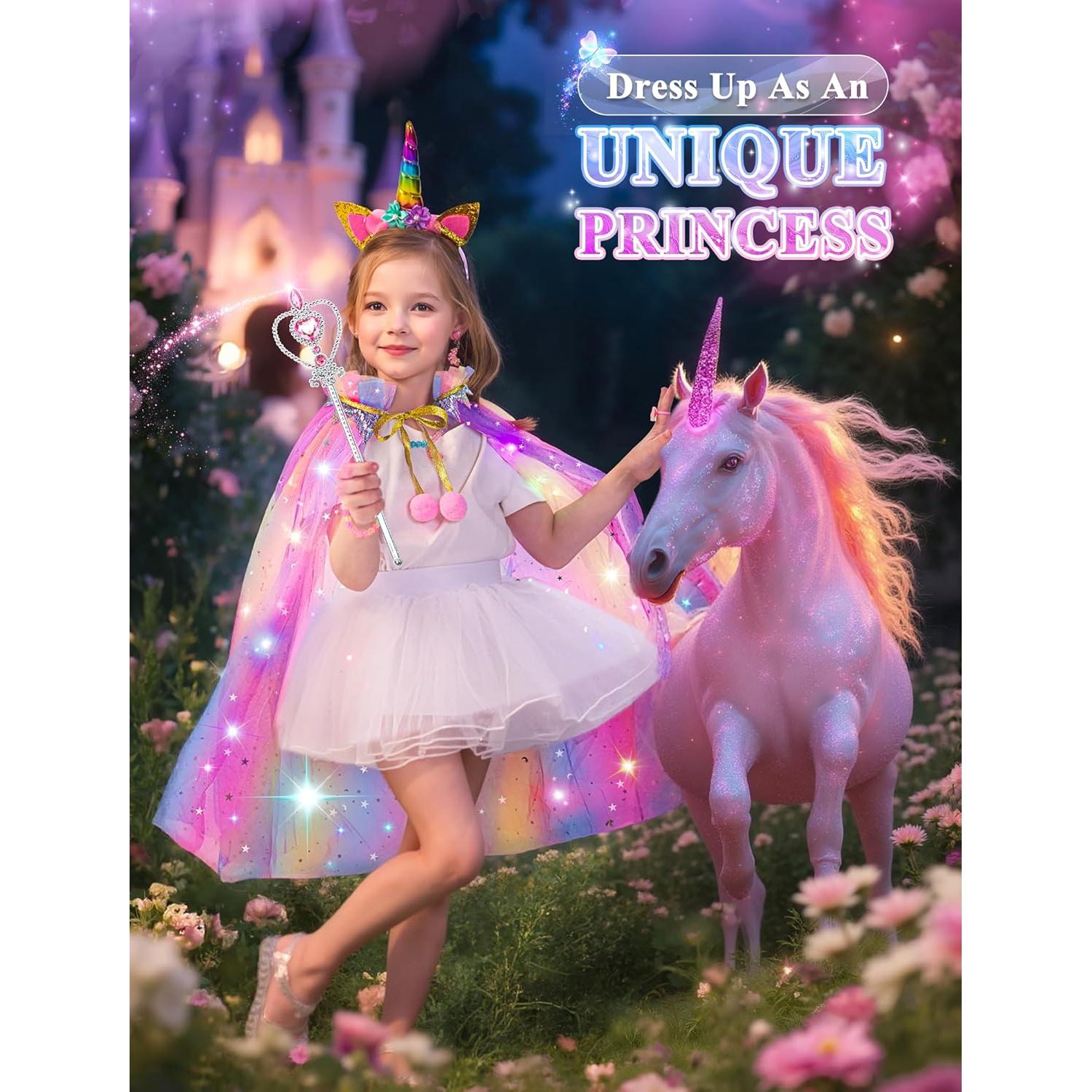 Unicornio Interactivo Eléctrico SOLIEHOO con Capa Iluminada