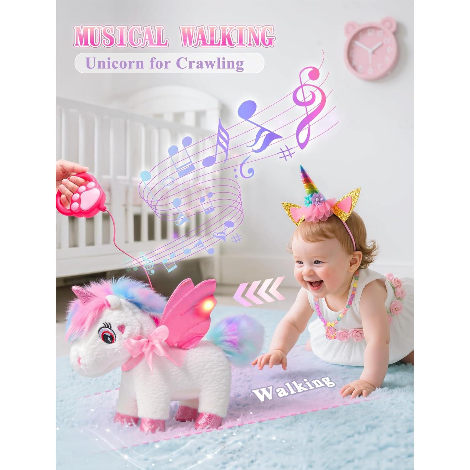 Unicornio Interactivo Eléctrico SOLIEHOO con Capa Iluminada