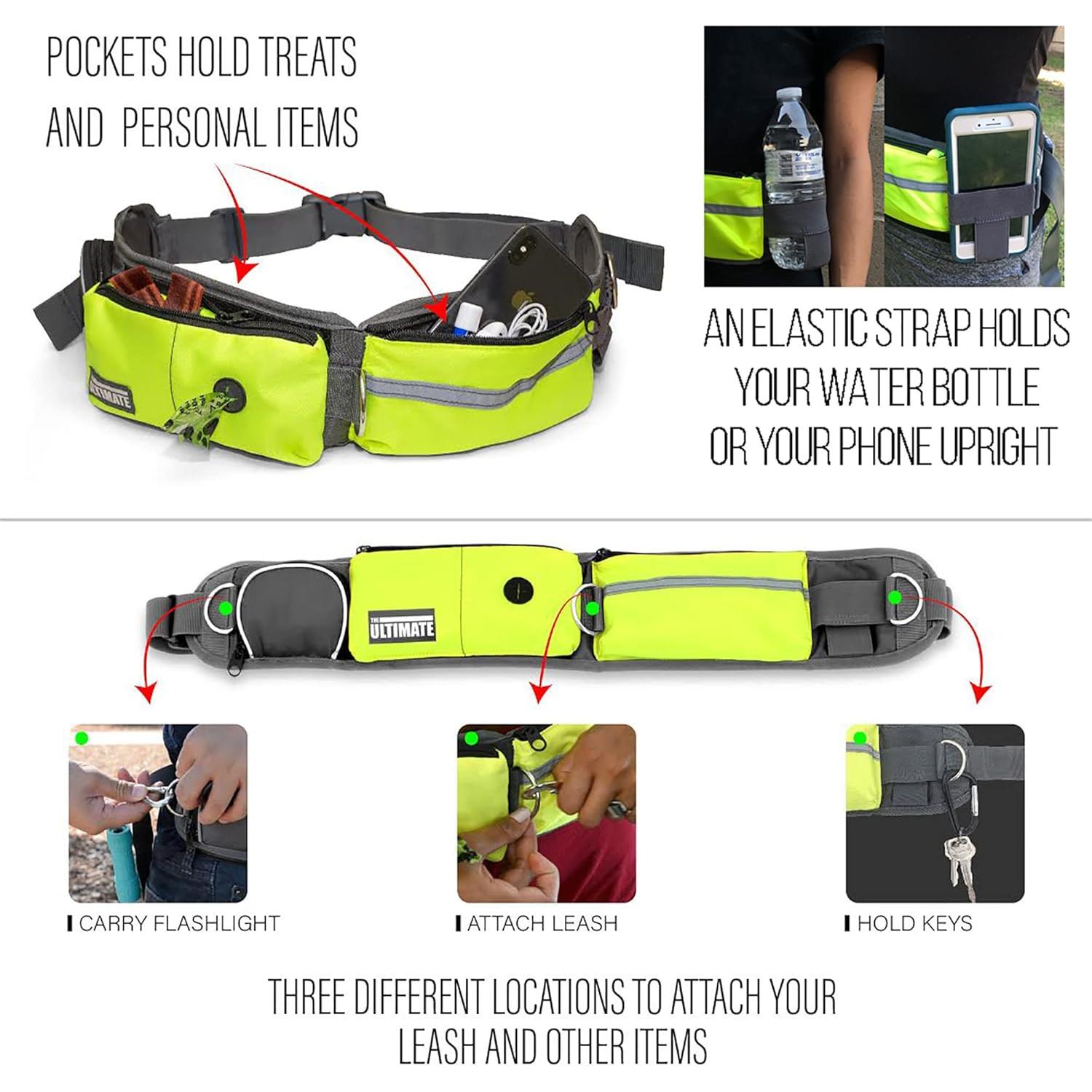 Correa Bungee Reflectante para Perros TAKSIN Amarillo Ajustable