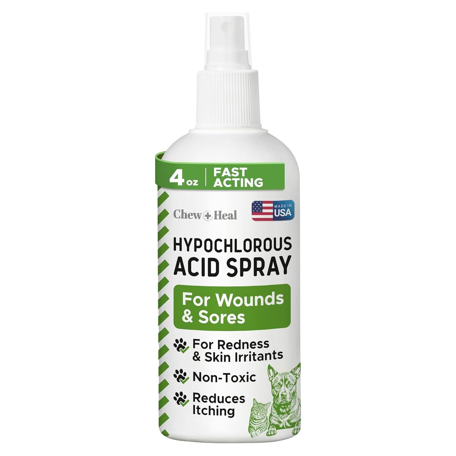 Spray para Heridas de Perros Chew + Heal 113ml - Ácido Hipocloroso