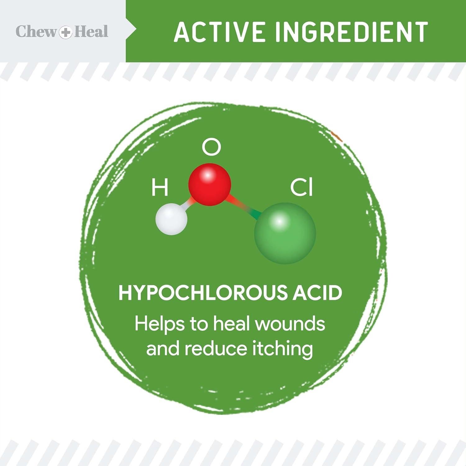Spray para Heridas de Perros Chew + Heal 113ml - Ácido Hipocloroso