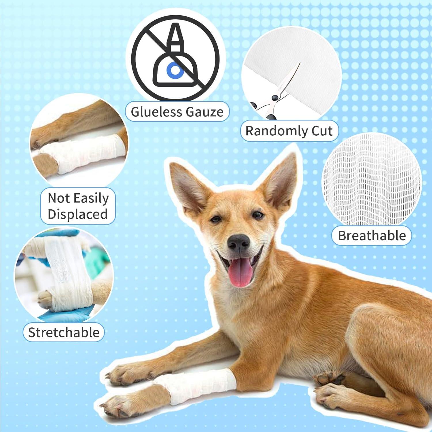 Paquete de 12 Rollos de Gasa Adhesiva Tewloss 15 cm x 4.57 m