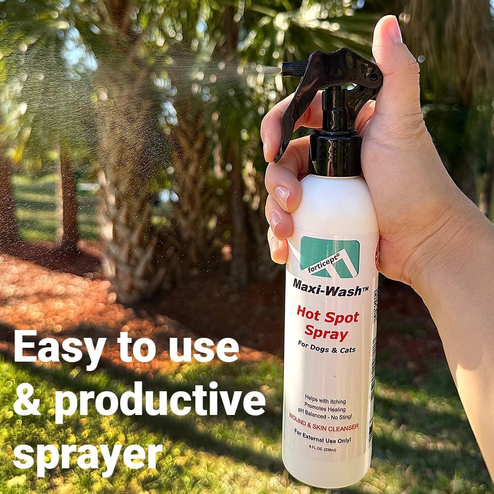 Forticept Maxi Wash Spray 236.6 ml para Cuidado de Heridas en Mascotas
