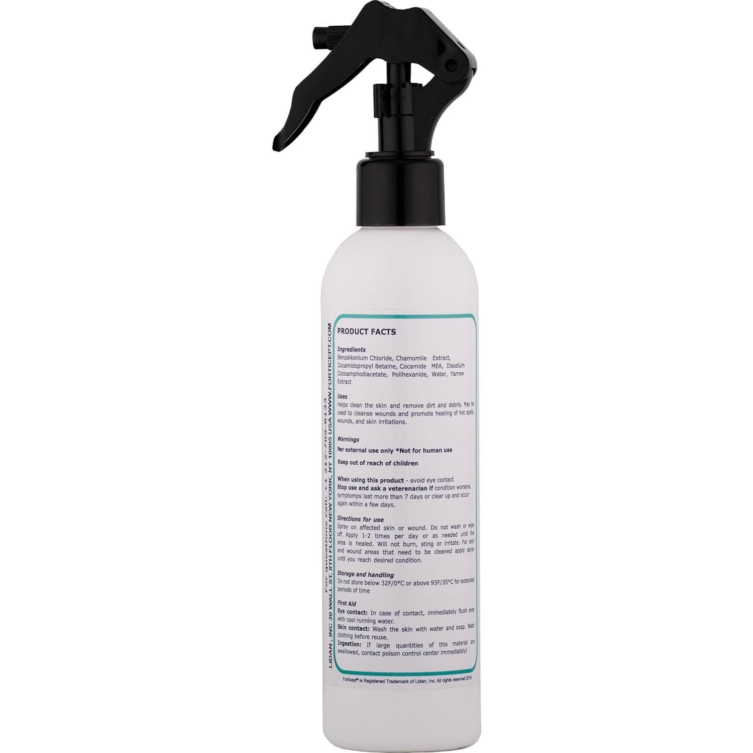 Forticept Maxi Wash Spray 236.6 ml para Cuidado de Heridas en Mascotas
