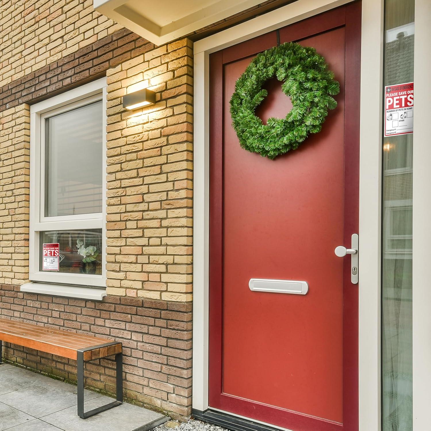 Juego de 4 Etiquetas de Alerta de Mascotas DIMARONGTON 10x15 cm