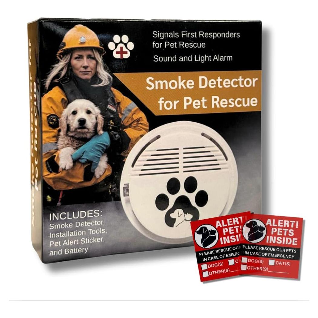 Detector de Humo para Mascotas Deyl Cavier con Alarma y Luz