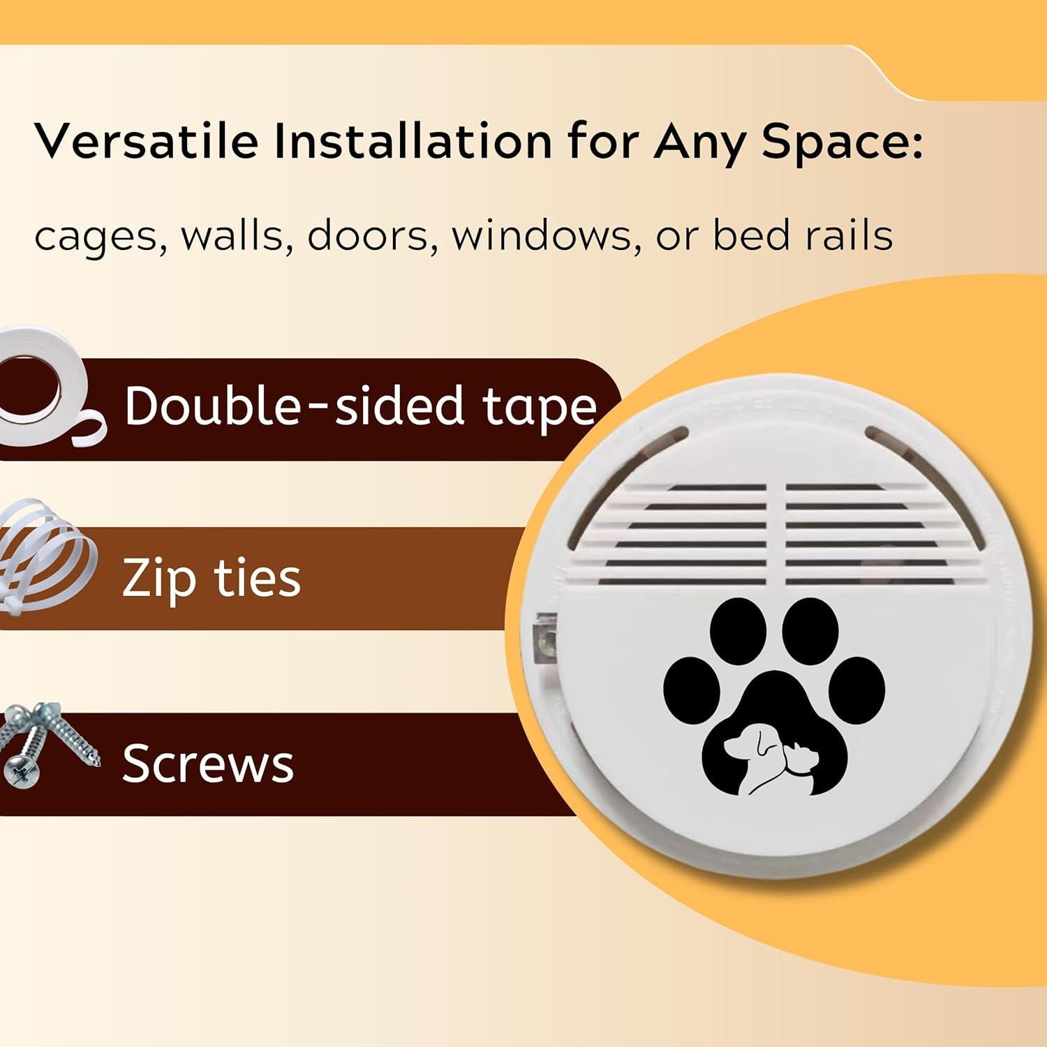 Detector de Humo para Mascotas Deyl Cavier con Alarma y Luz