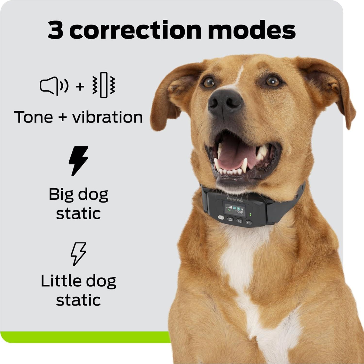 Collar GPS Inalámbrico para Perros Premier Pet - Sumergible, Recargable, 0.30 Hectáreas