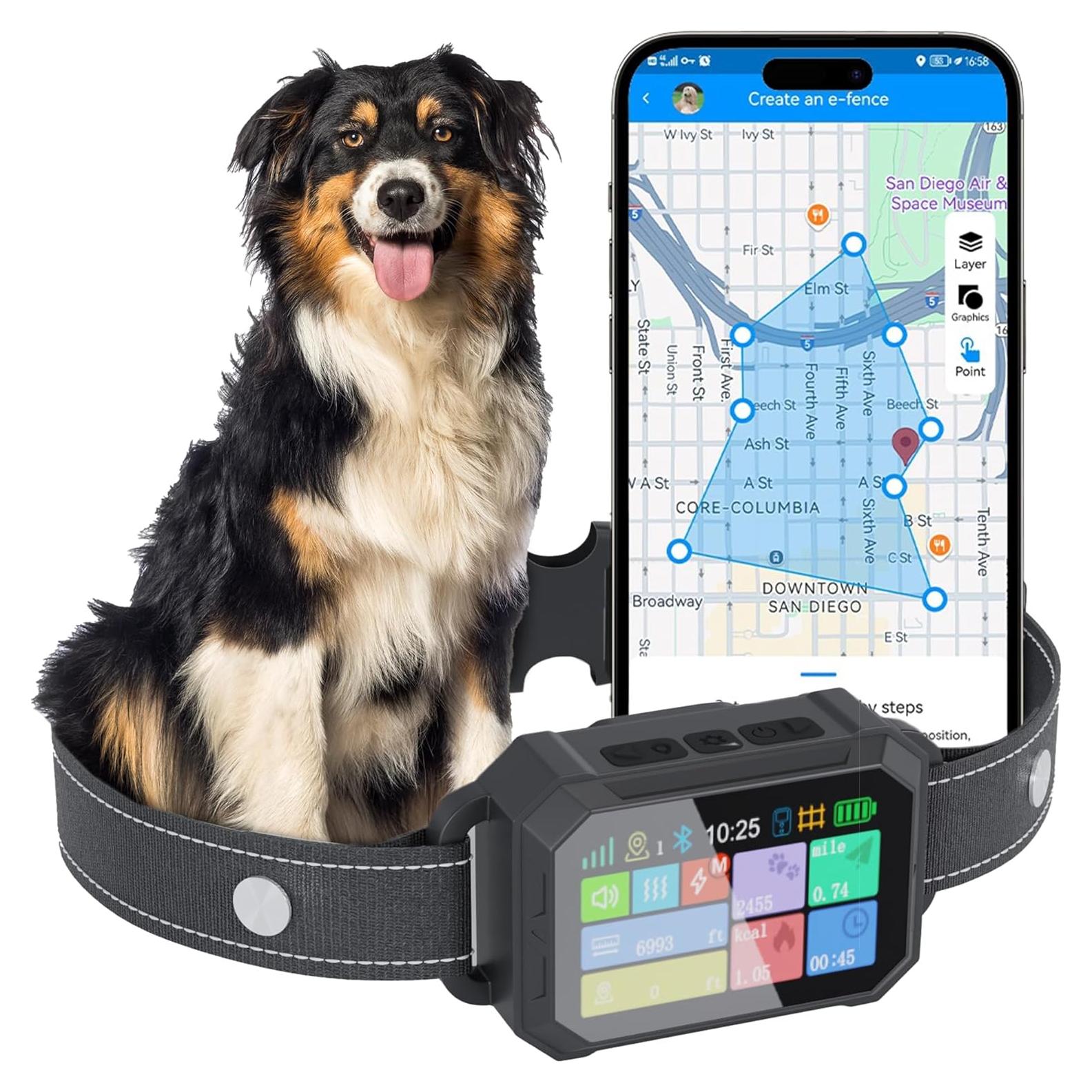 Sistema de Cerca GPS para Perros The Good Pet - Collar LCD Impermeable