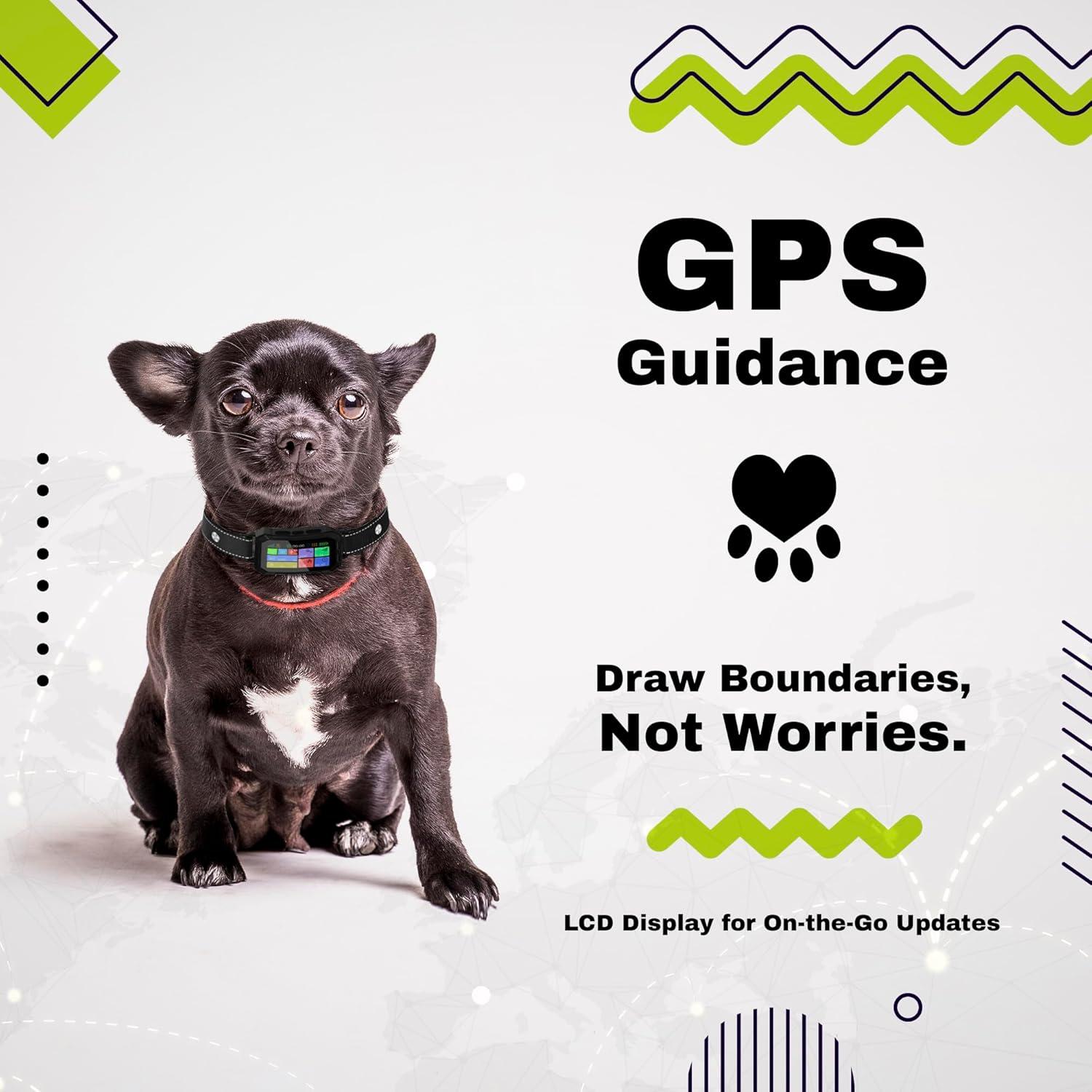 Sistema de Cerca GPS para Perros The Good Pet - Collar LCD Impermeable