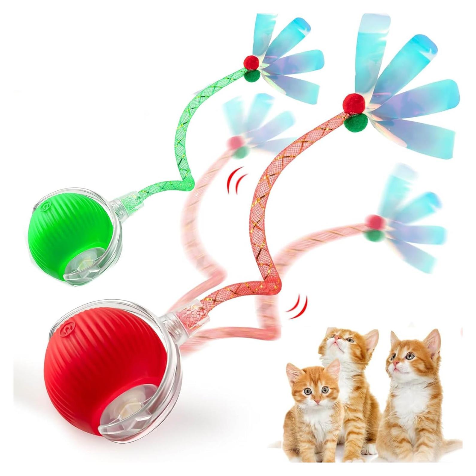 Juguete Interactivo para Gatos y Perros JinRui-T Bola Rodante 2 Pcs