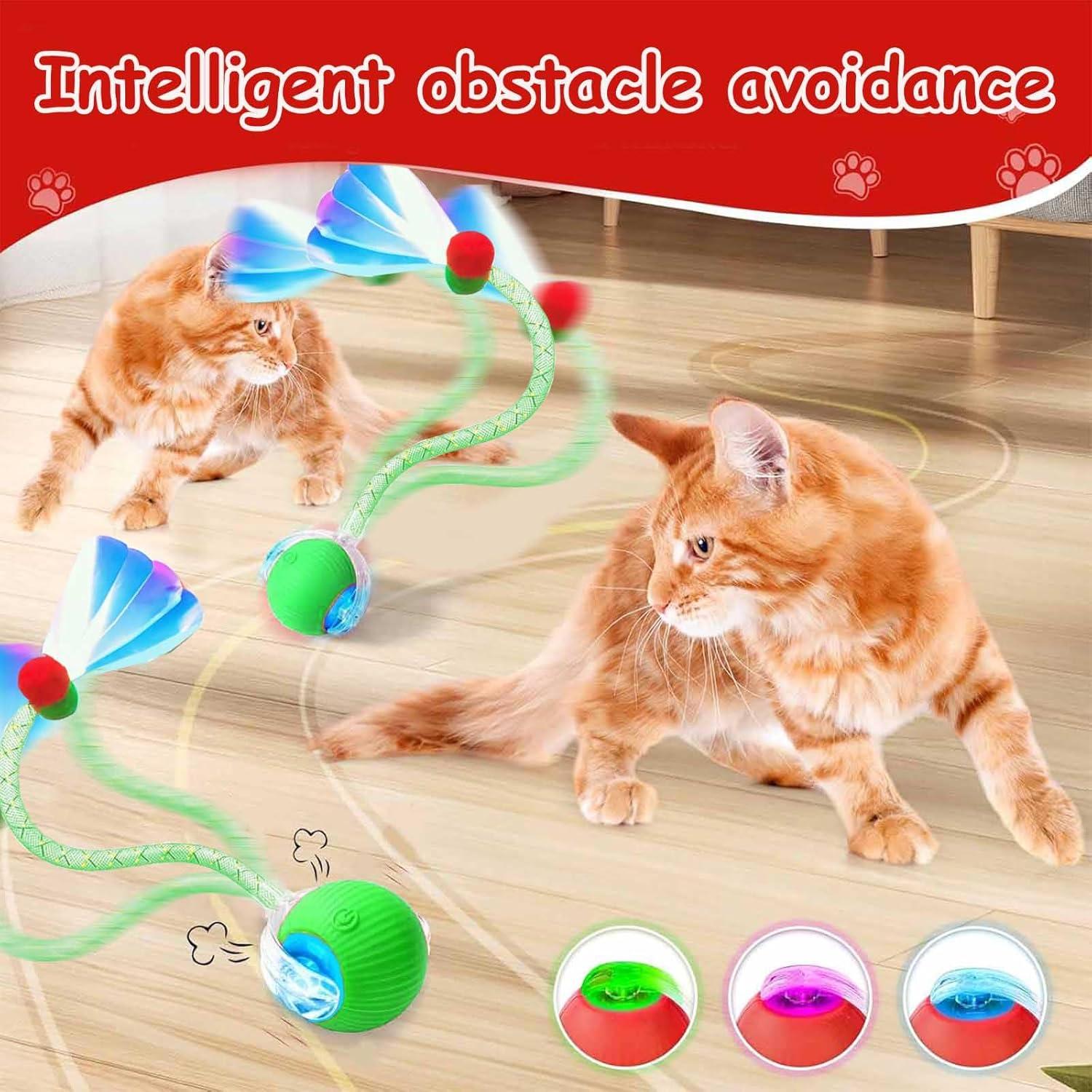 Juguete Interactivo para Gatos y Perros JinRui-T Bola Rodante 2 Pcs