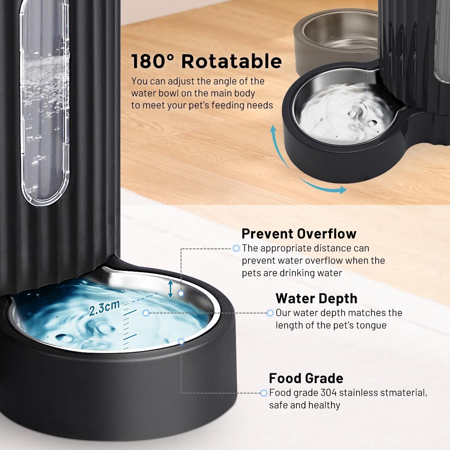 Comedero y dispensador de agua automático Apollo 4L negro