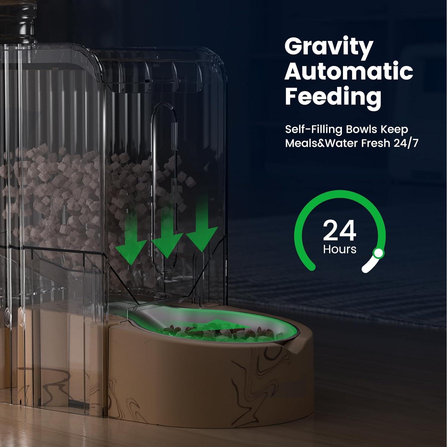 Comedero Automático 2-en-1 Gardner Pet, 3.03L + 1.3kg