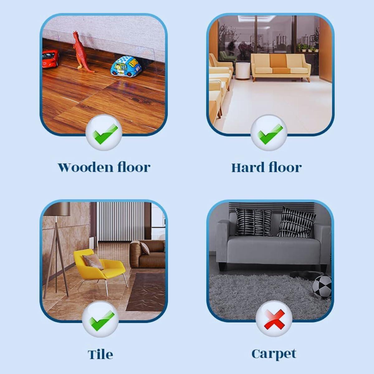 Bloqueador de Sofá Ajustable Clear 8 Piezas 320 cm