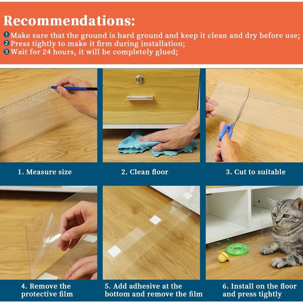 Bloqueador de Sofá Ajustable Clear 8 Piezas 320 cm