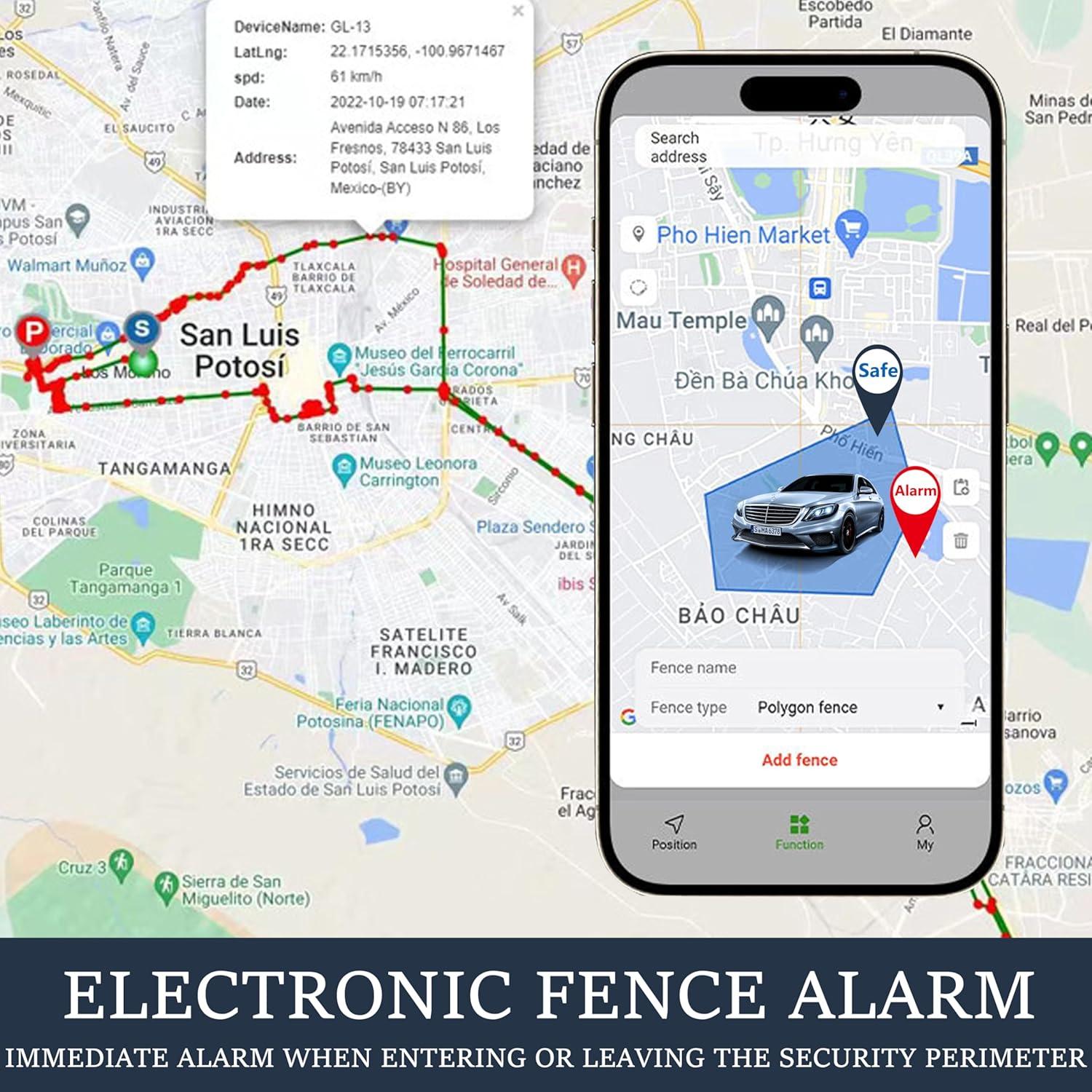 Rastreador GPS Magnético IOYDC GFP6 - Localizador a Prueba de Agua