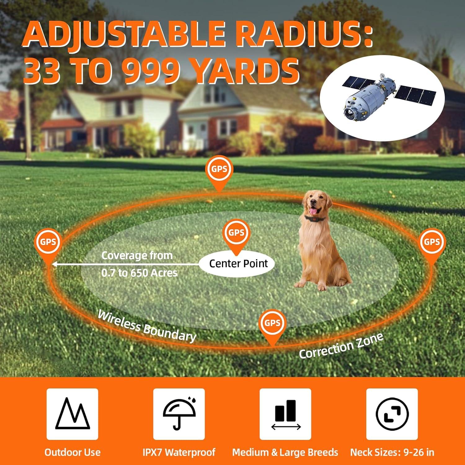 Collar GPS Inalámbrico Impermeable PetHey F810 para Perros