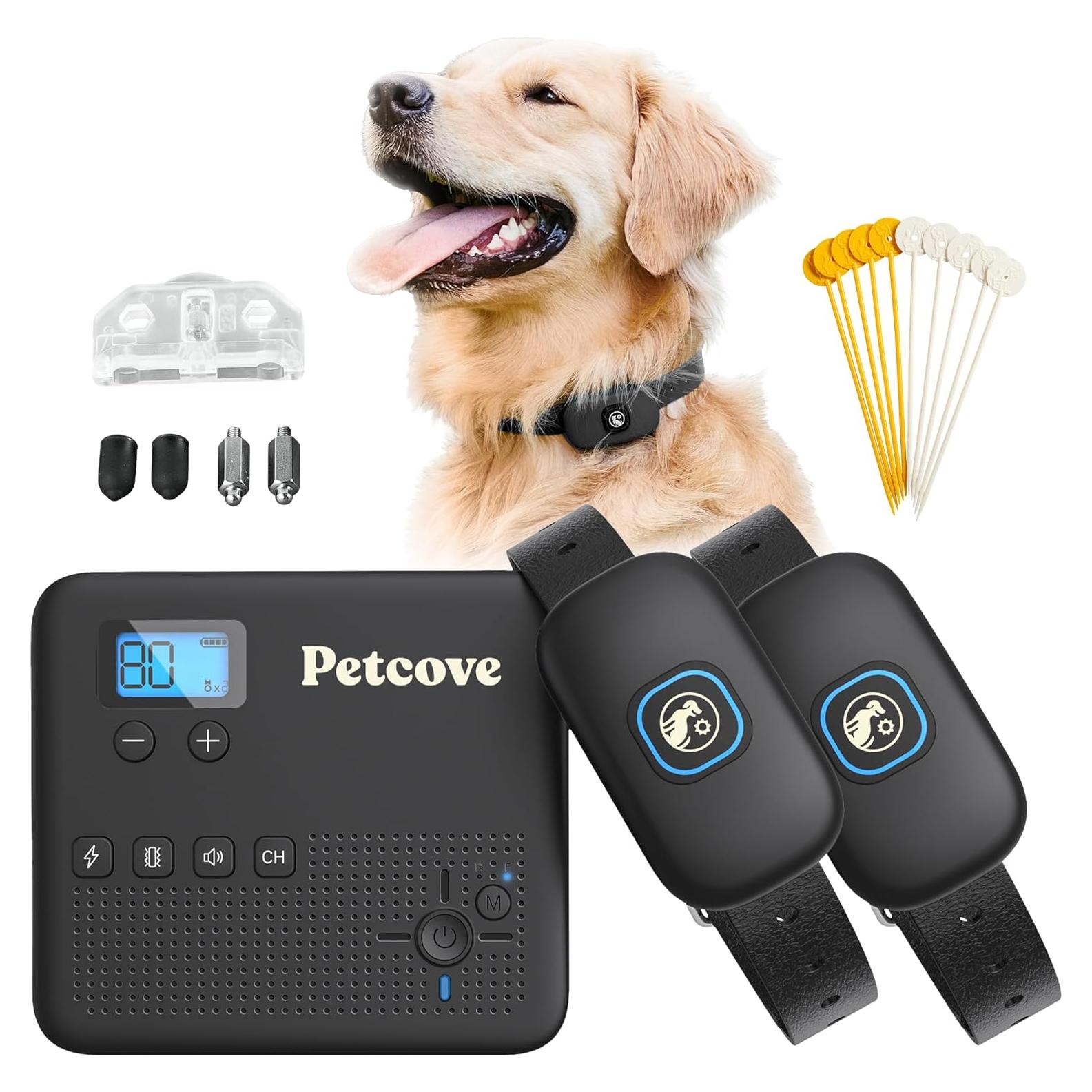 Sistema de Cerca Inalámbrica para Perros PetCove 2 Collares