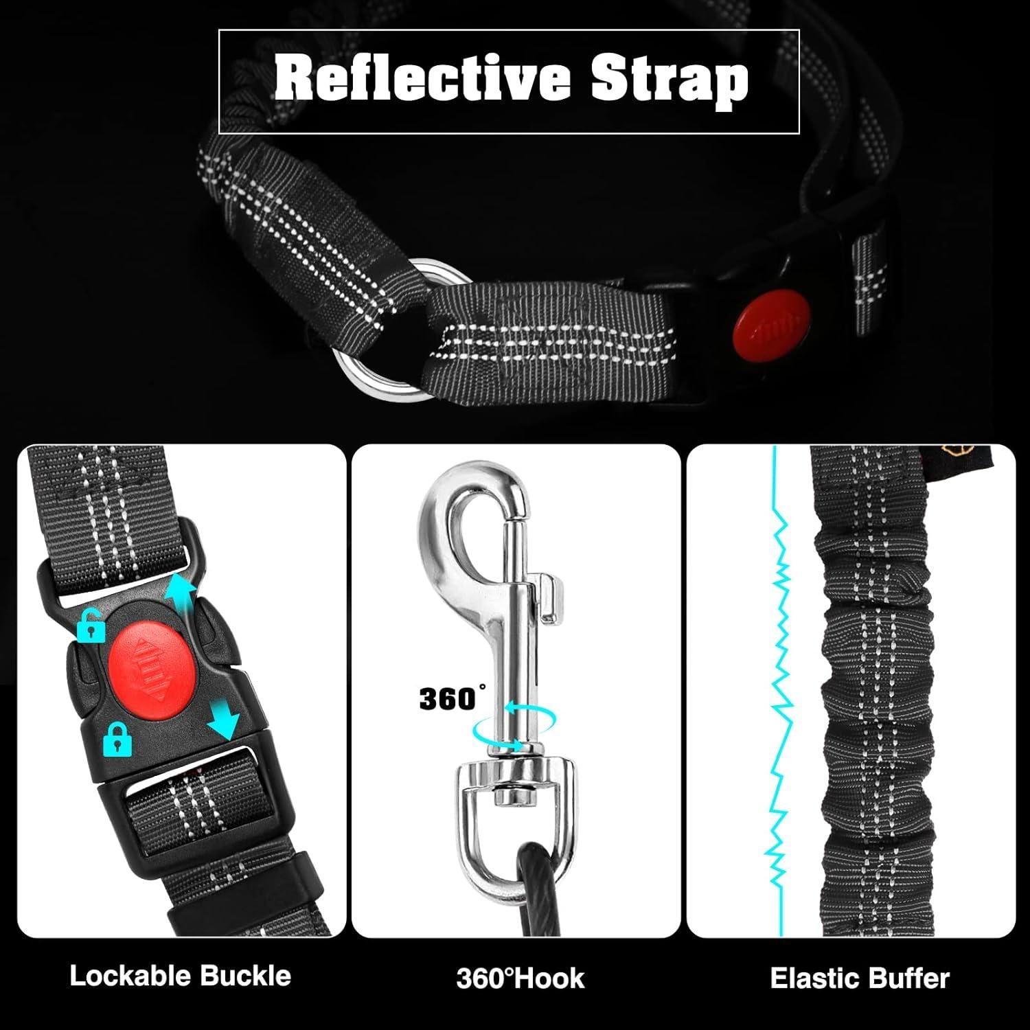 Cinturón de Seguridad para Perros Giiyoe 2 en 1 Alta Resistencia