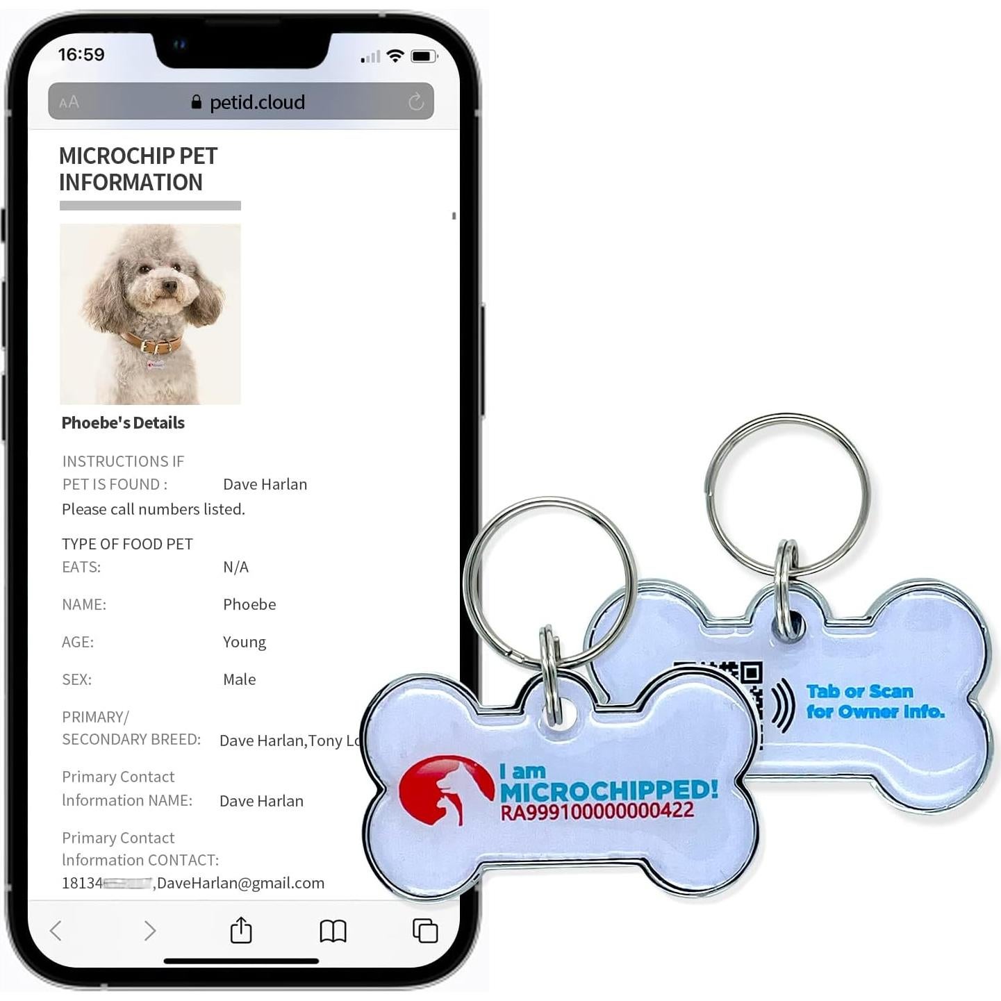 Kit de Microchip para Mascotas RexID 1.25x7mm - 2 Unidades