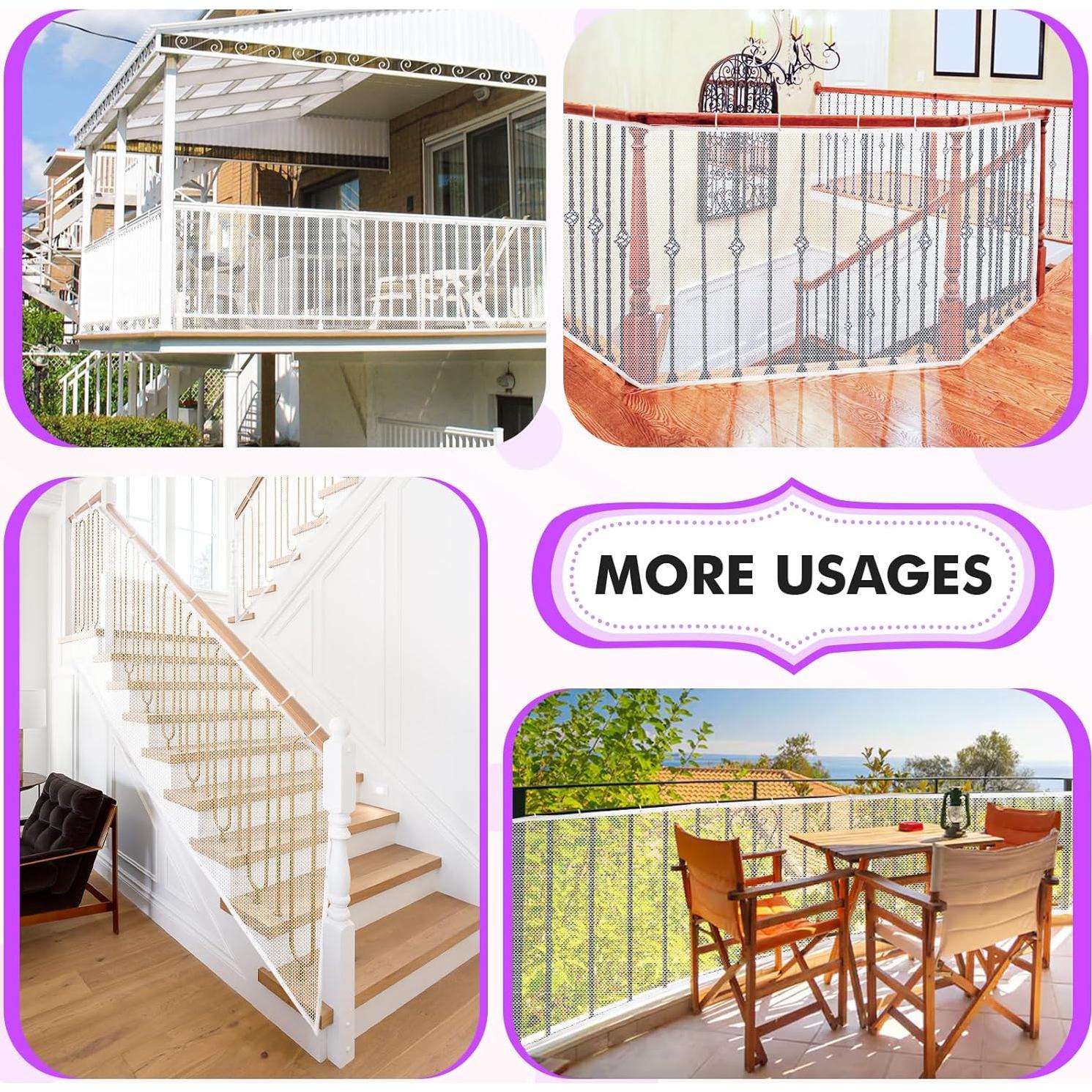 Guardabancos Tupi 3m x 0.9m - Red de Seguridad para Bebés y Mascotas