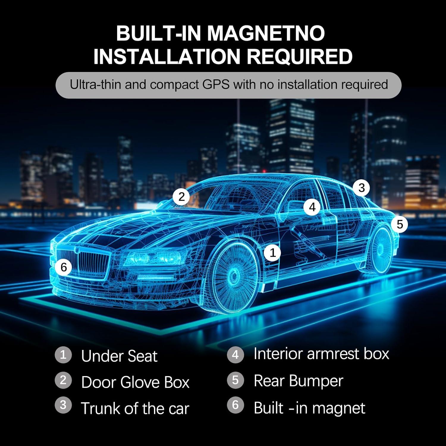 Mini Rastreador GPS Magnético Oddwaxs para Vehículos y Personas