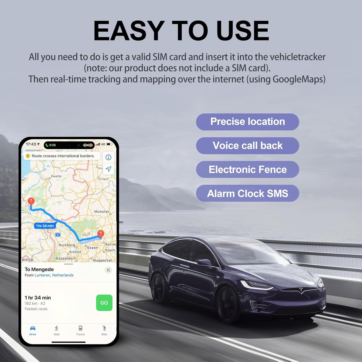 Mini Rastreador GPS Magnético Oddwaxs para Vehículos y Personas