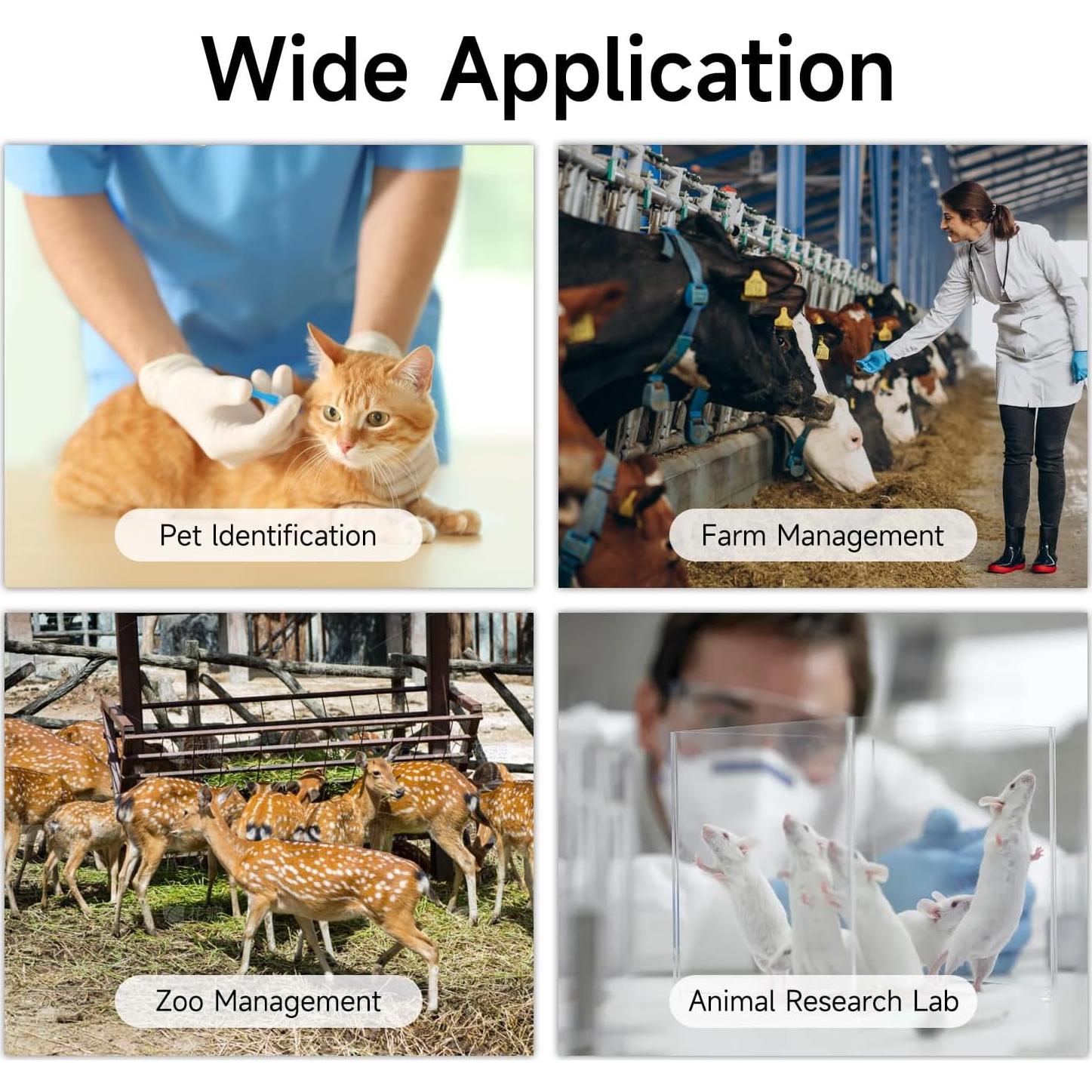 5 Microchips ISENVO 1.4x8mm 134.2kHz para Identificación de Mascotas