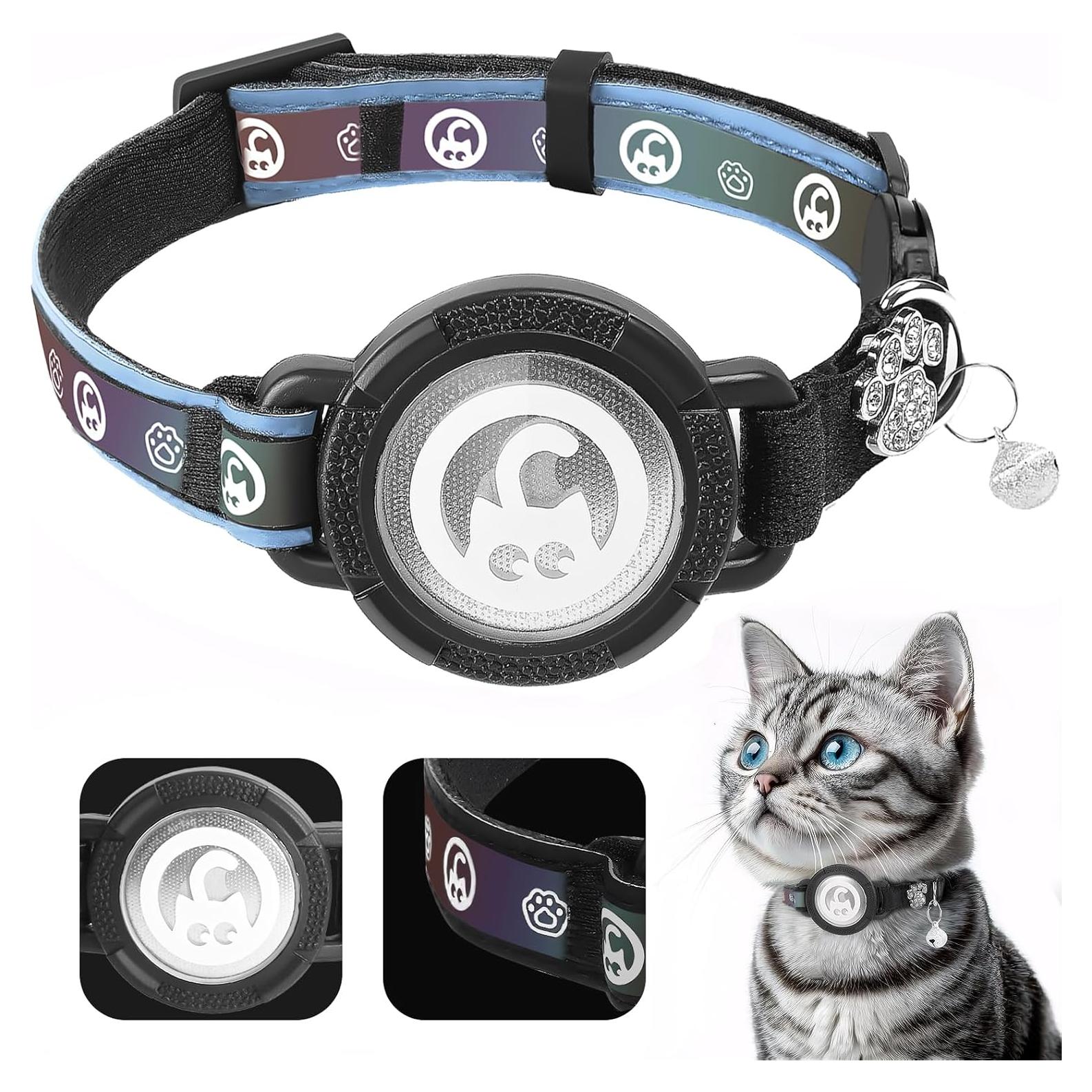 Collar para Gato Airtag Palamede Azul S (24.1-33 cm) Impermeable