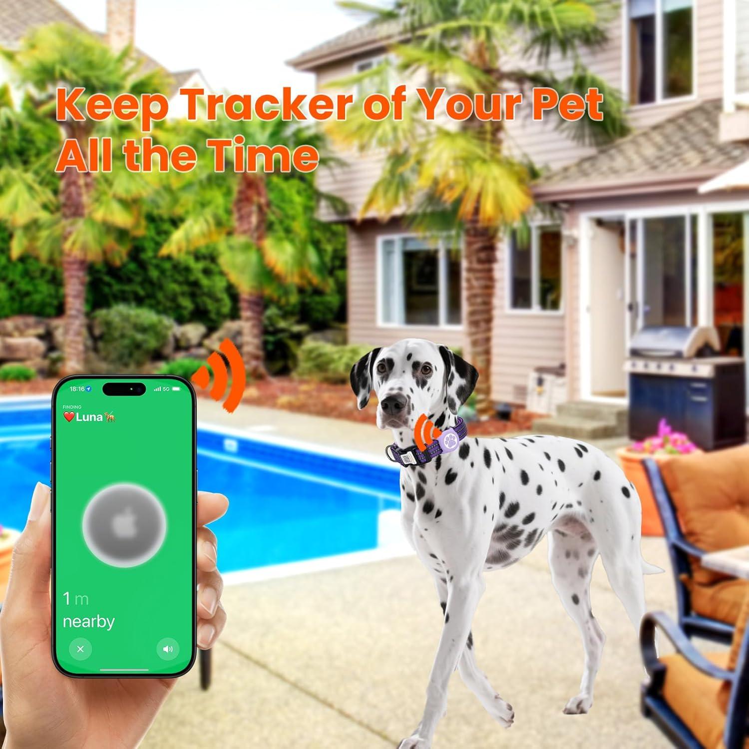 Collar para Perros Medianos ilFindYou AirTag IP68 Reflectante