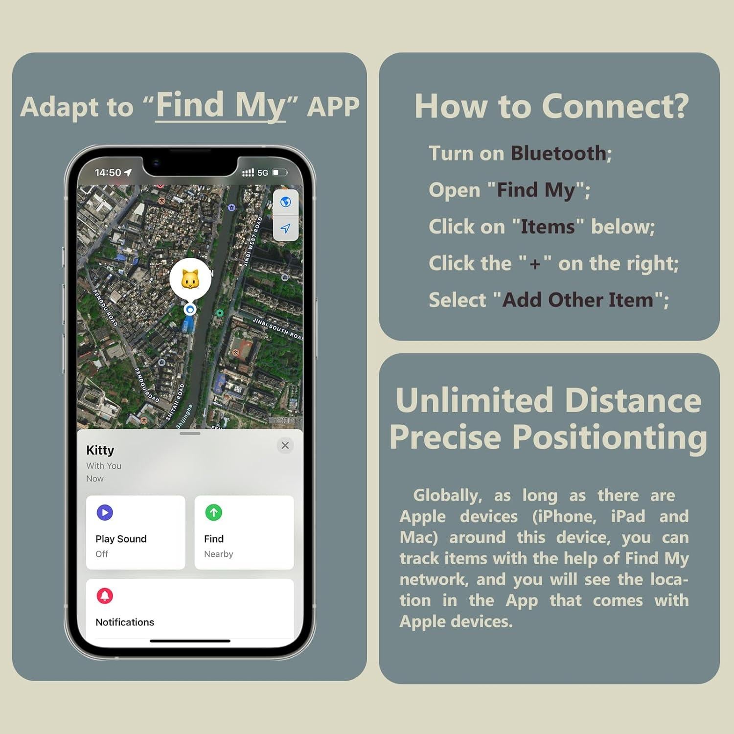 Rastreador de Mascotas Jasullminral HT 03-FG para iOS