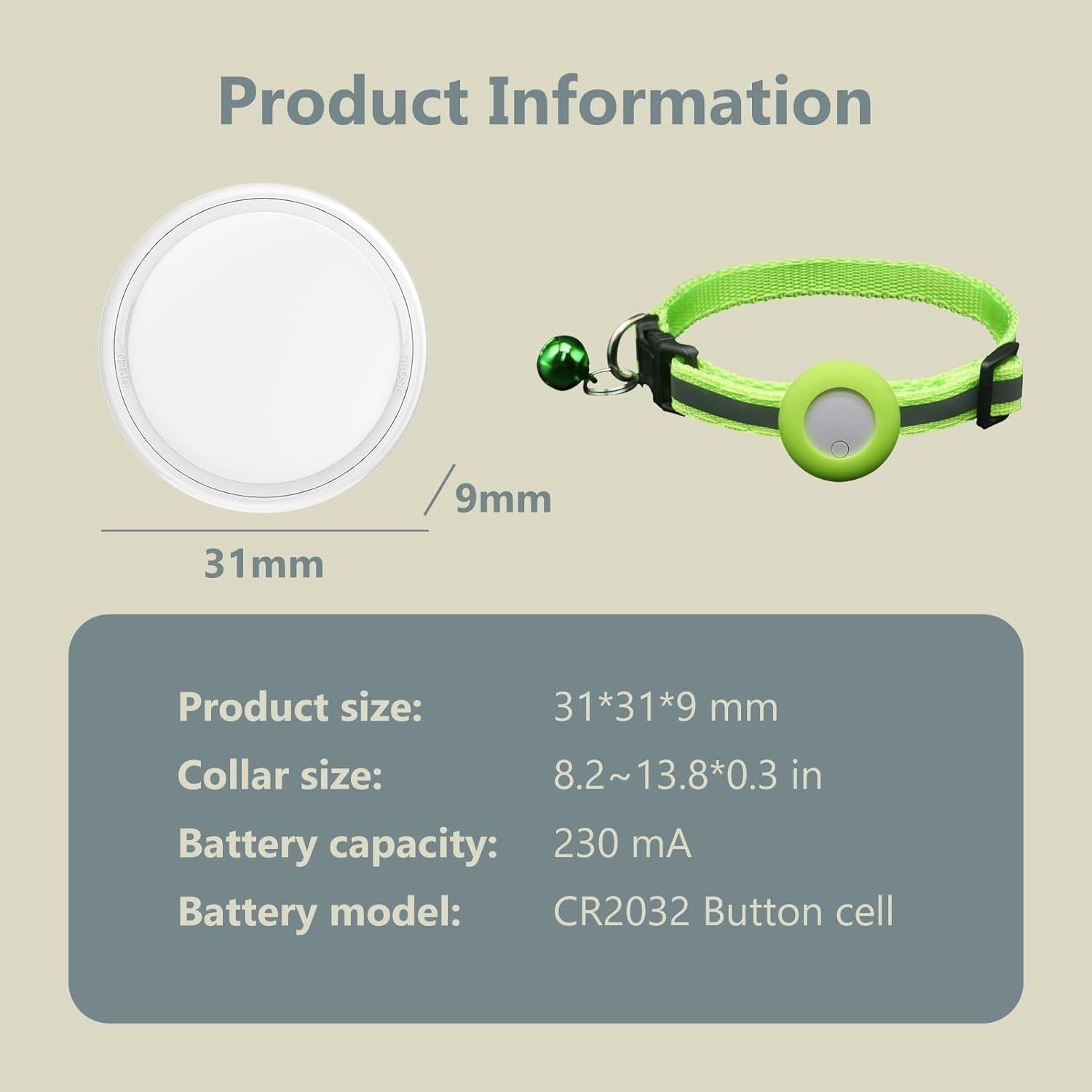 Rastreador de Mascotas Jasullminral HT 03-FG para iOS